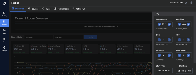 Setpoints_Room Dashboard
